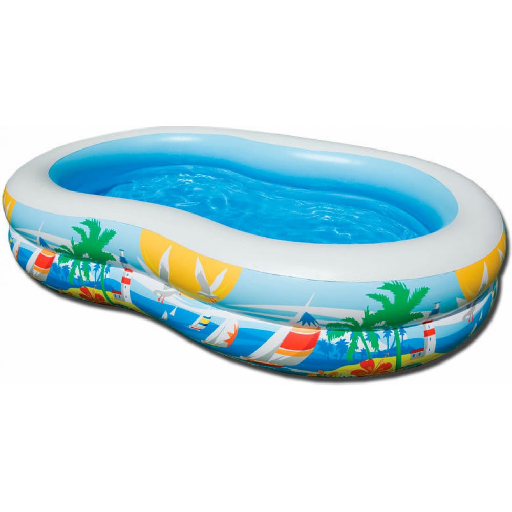 Надувной бассейн INTEX автоматический надувной бассейн устойчивый к солнцу надувной плавательный бассейн съемный навес