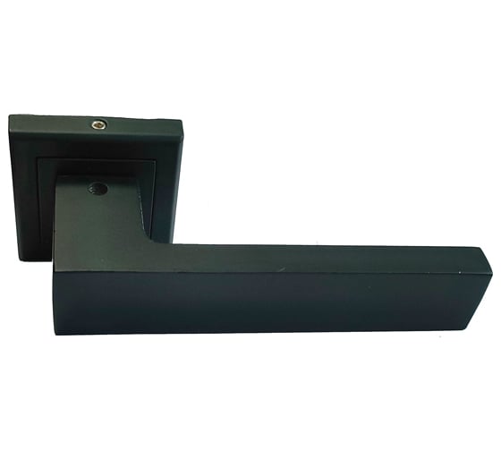 Изображение товара Дверная ручка Home LUNA цвет черный, квадрат, 150 мм RUCHLUN150