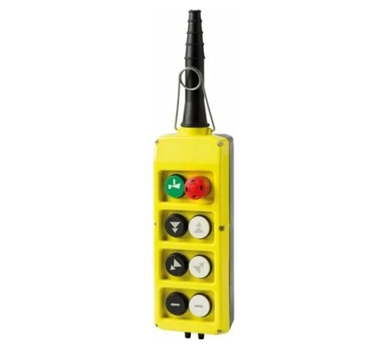 Изображение товара Пульт управления Giovenzana для двухскор. моторов, двухрядный (6 кн. + 1 аварийная кн. + 1 кн. Start, 4 движ.) PLB08D4/E