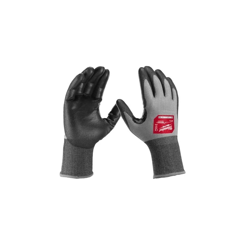 Защитные перчатки Milwaukee, цвет серый/черный, размер S