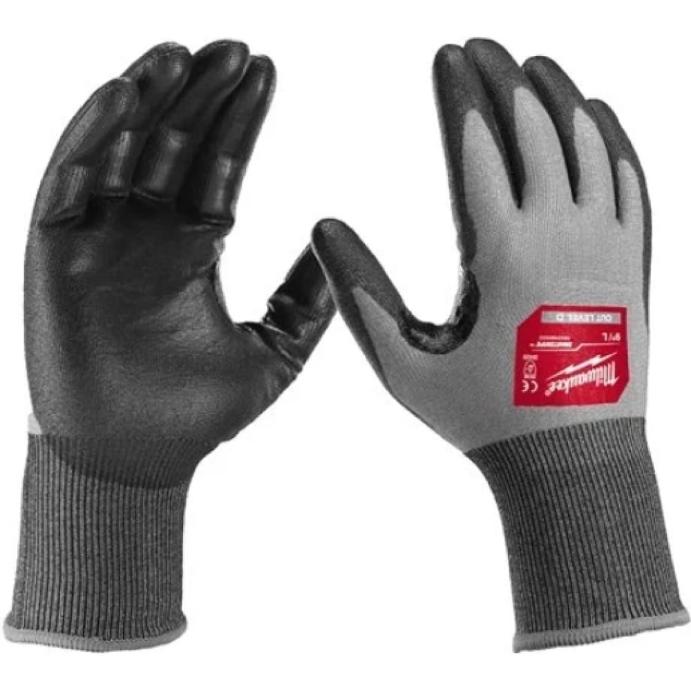 Защитные перчатки Milwaukee, цвет серый/черный, размер M