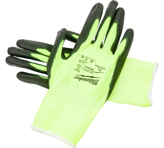 Изображение товара Сигнальные перчатки Milwaukee с уровнем сопротивления порезам 1, размер L/9 4932479918
