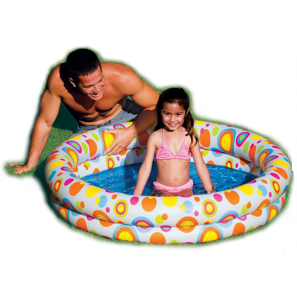 Надувной бассейн INTEX бассейн надувной детский ecos bd 48 993148 102х102х25 см