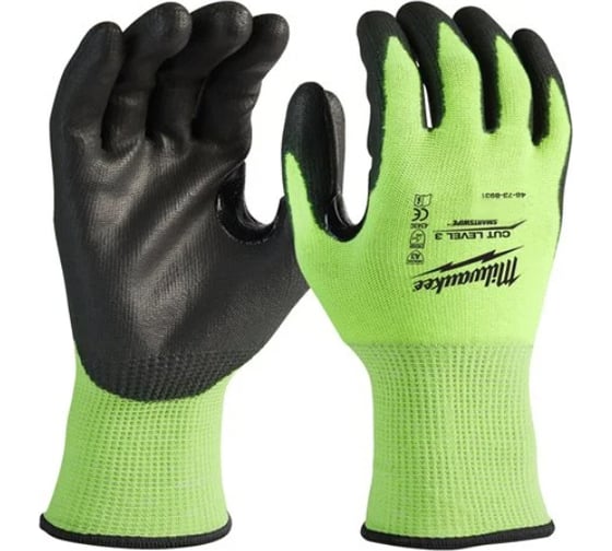 Изображение товара Сигнальные перчатки Milwaukee с уровнем сопротивления порезам 3, размер S/7 4932479721