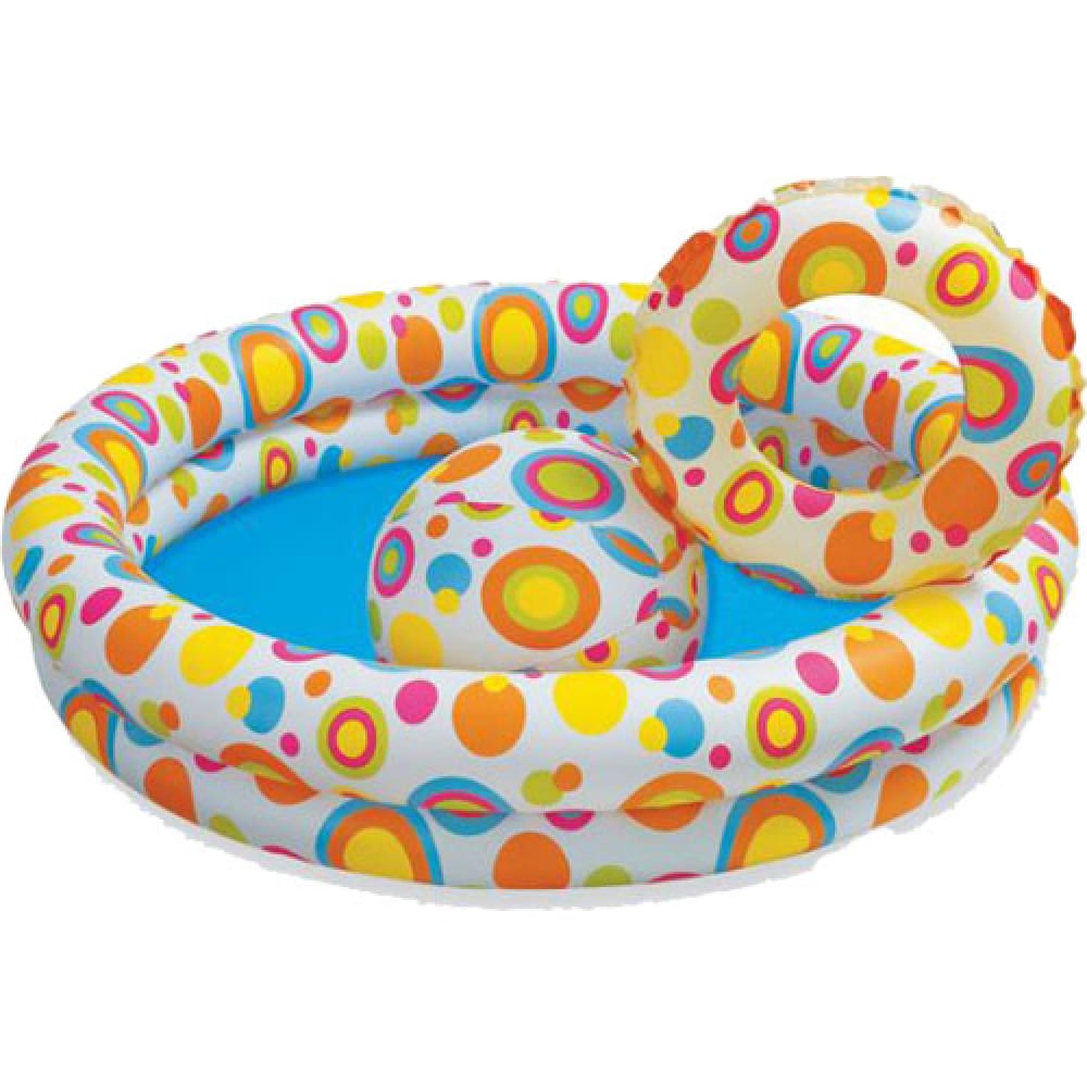 Надувной бассейн INTEX надувной детский бассейн intex rainbow baby 86х25 см 1 3 лет 57104np