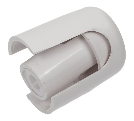 Изображение товара Монтажная колодка (держатель для провода) №2 Interior Electric 100шт. Цвет: Белый КМ-02/01