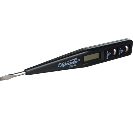 Изображение товара Тестер напряжения SPARTA 12–220 В, жидкокристаллический дисплей// 130805