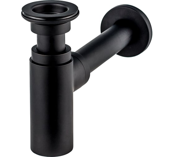 Изображение товара Сифон для раковин Wirquin  “LINEIS” с выпуском, отв. с декоративной розеткой, латунь  30987099