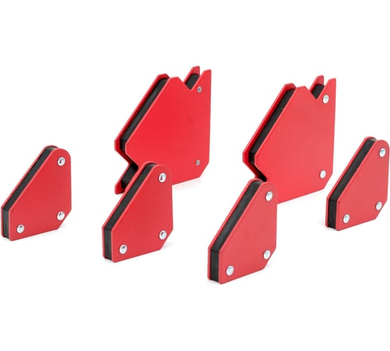 Изображение товара Набор угольников магнитных 45/90/135 градусов, 5 кг - 4 шт, 11.5 кг - 2 шт Bohre КБ011109