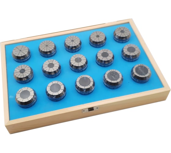 Изображение товара Комплект цанг ER40, 4-26 мм, 15 шт ТЕХНОРЕАЛ МА320051031