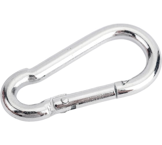 Изображение товара Карабин без фиксатора МЕТАЛЛСЕРВИС DIN 5299C, цинк, 4 мм, 1 шт. МС 1237081