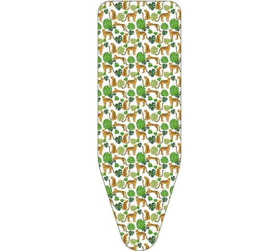 Изображение товара Чехол для гладильной доски Colombo New Scal Jungle leopard 130x50 см из хлопка 7512