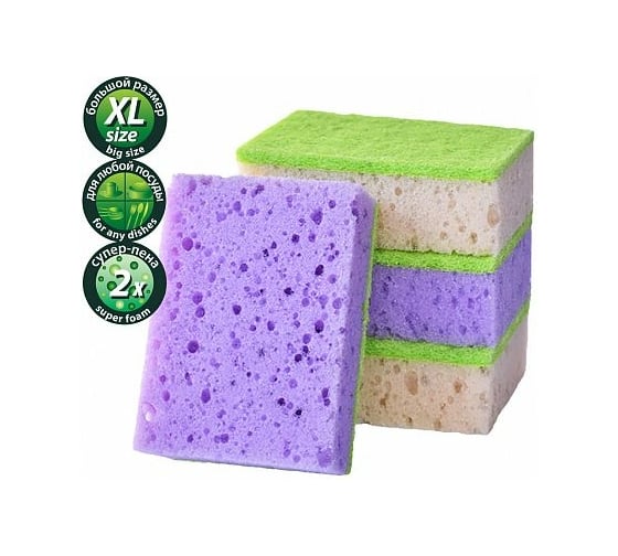 Изображение товара Губки для посуды MASTER FRESH упак 10 шт 218352