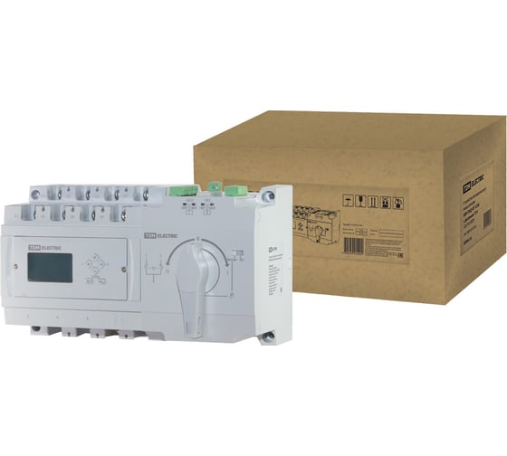 Изображение товара Устройство автоматического ввода резерва TDM ELECTRIC АВР-ПНД 4П, 160А, 380В, с дисплеем SQ0743-0030