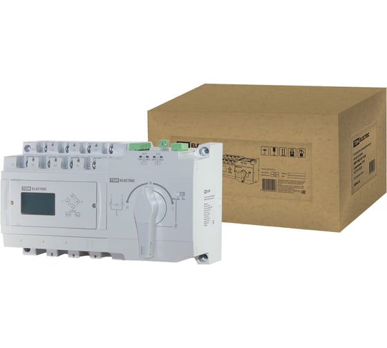 Изображение товара Устройство автоматического ввода резерва TDM ELECTRIC АВР-ПНД 4П, 250А, 380В, с дисплеем SQ0743-0031