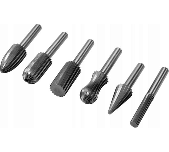 Изображение товара Набор бор-фрез по металлу 6 шт, 6 мм YATO YT-61711