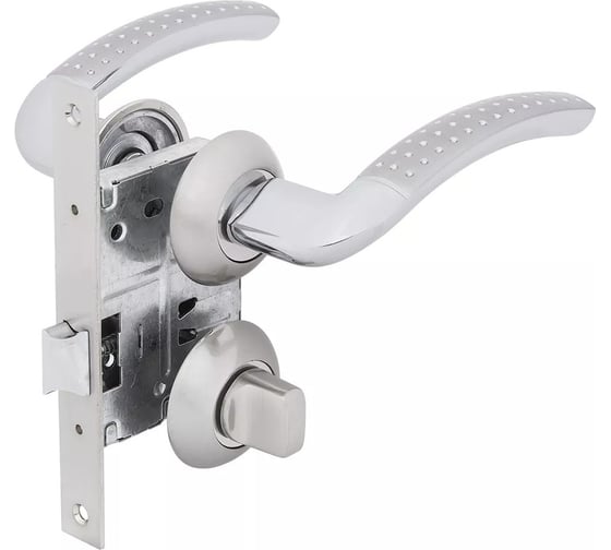 Изображение товара Комплект для двери Фабрика замков FZ SET 04L 170 BK SN/CP СТ-00001372