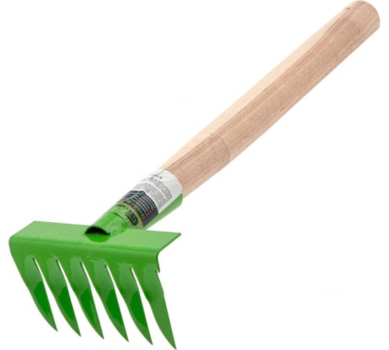 Изображение товара Витые грабли с рукояткой, 6 зубьев, 300 мм СИБРТЕХ 61758