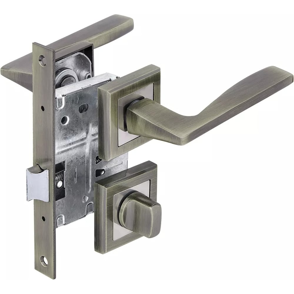 Изображение товара Комплект для двери Фабрика замков FZ SET 21L 170 BK AB межкомнатный красочный стиль