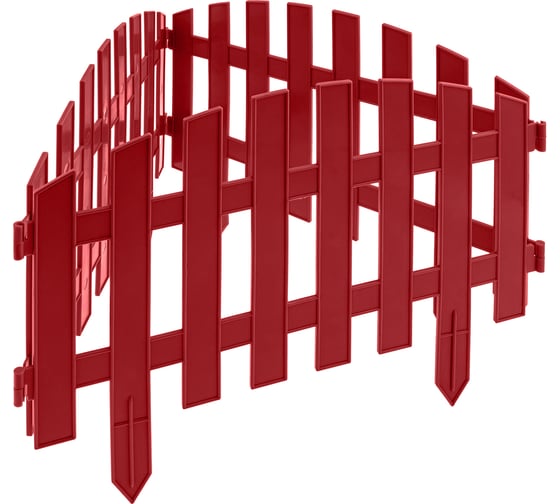 Изображение товара Декоративный забор PALISAD Ампир 28х300 см, терракотовый 65015