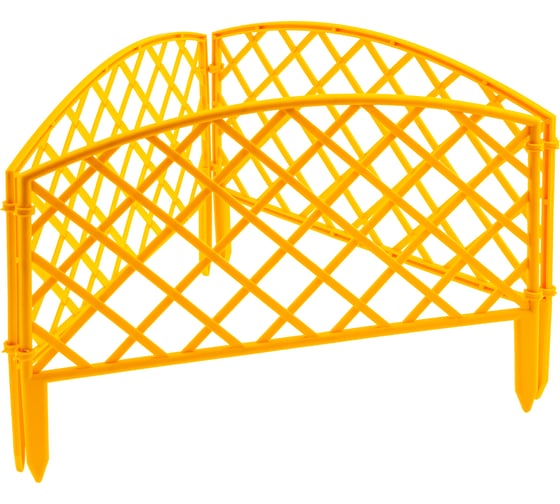 Изображение товара Декоративный забор PALISAD Плетенка 24х320 см, желтый 65001