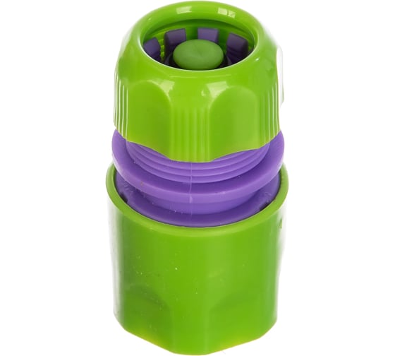 Изображение товара Соединитель пластмассовый быстросъемный с автостопом для шланга 1/2" PALISAD 66140