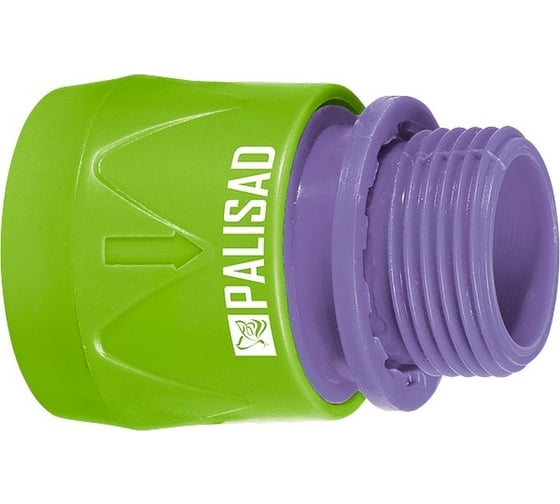 Изображение товара Соединитель пластмассовый быстросъемный с внешней резьбой 3/4" PALISAD 66175