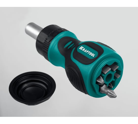 Изображение товара Реверсивная отвертка KRAFTOOL Kompakt-6 с битами, 6 предм. 26190-H7