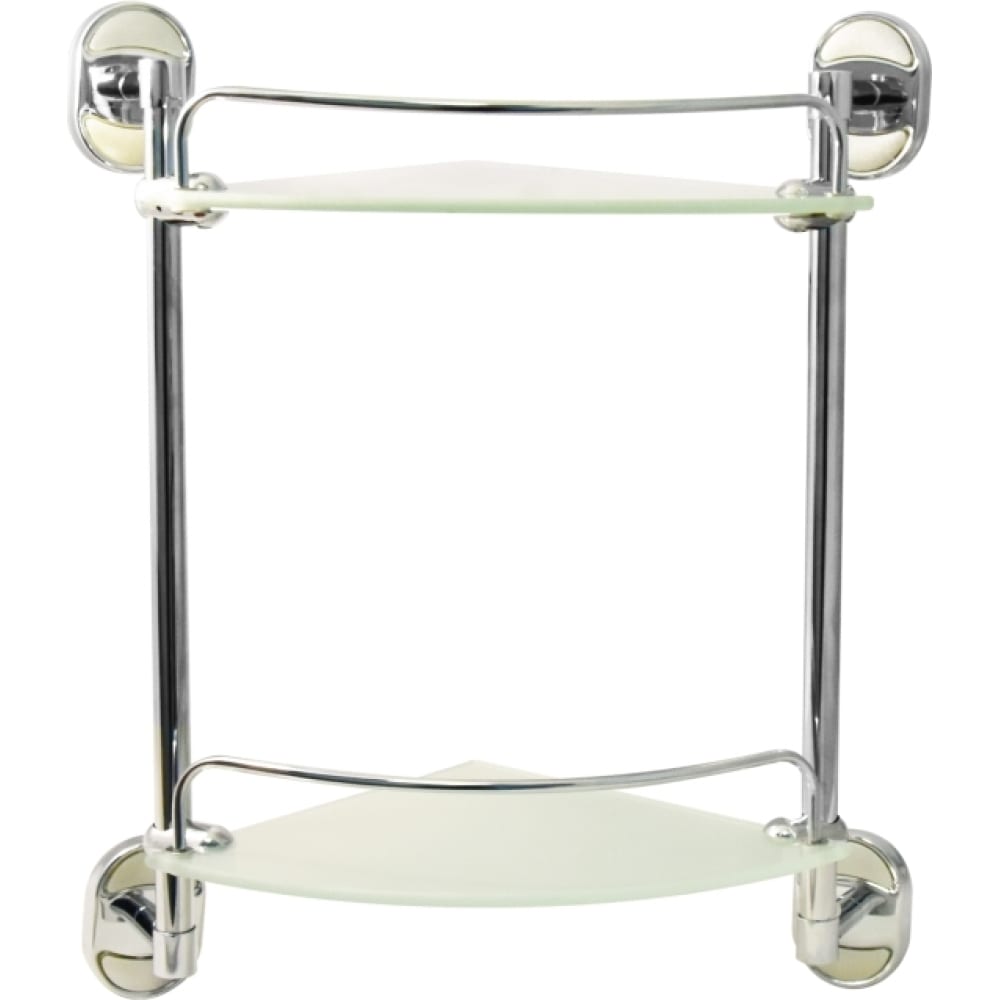 Двухъярусная стеклянная полка Solinne полка для ванной прямоугольная sensea essential подвесная двухъярусная хром
