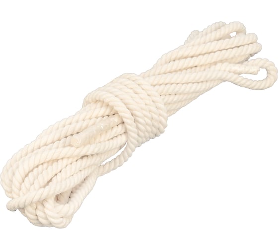 Изображение товара Х/б веревка СИБРТЕХ D 10 мм, L 11 м, крученая, 211 кгс, Рос 94001