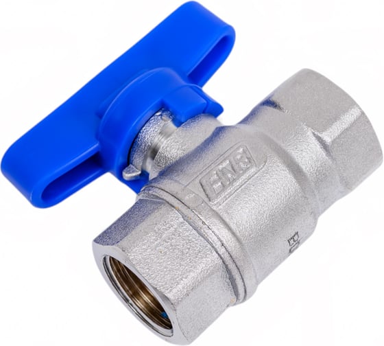 Изображение товара Хромированный шаровой кран FAR 1/2' ВР-ВР, бабочка, синий FS 3036 12BC
