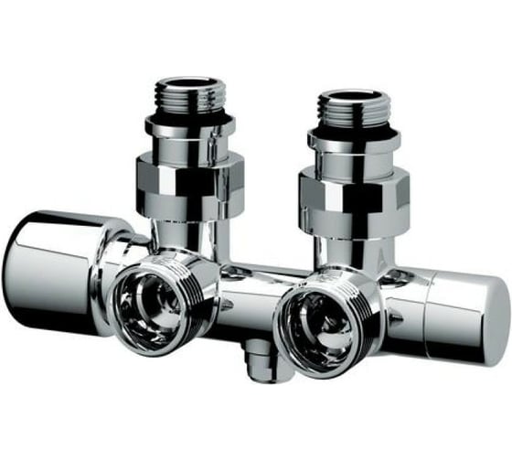 Изображение товара Набор узел с термостатом и запорными клапанами FAR угловой, 3/4"EU - 1/2"НР FL 0263 3412