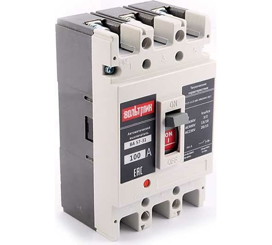 Изображение товара Автоматический выключатель ВТМ (S) ВА 57-31 340010 100А ВТМ00021084