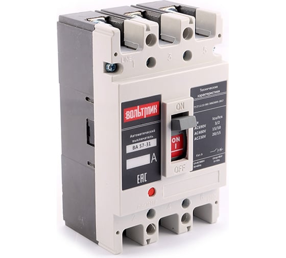Изображение товара Автоматический выключатель ВТМ (S) ВА 57-31 340010 63А ВТМ00021082