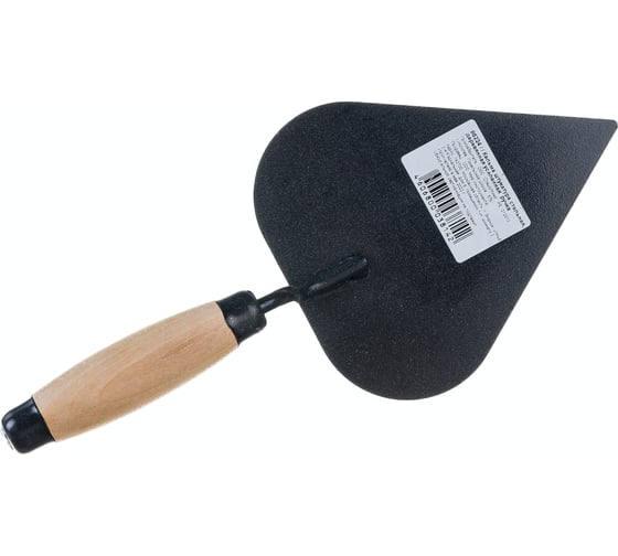 Изображение товара Стальная кельма штукатура СИБРТЕХ деревянная усиленная ручка// 86224