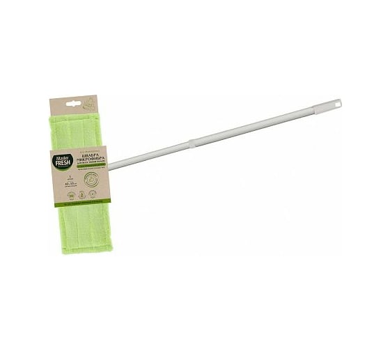 Изображение товара Телескопическая швабра для пола MASTER FRESH Эко насадка 43x13 см, микрофибра, короткий ворс 226583