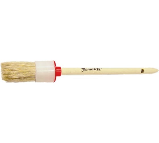 Изображение товара Круглая кисть MTX № 6, натуральная щетина, деревянная ручка// 82076