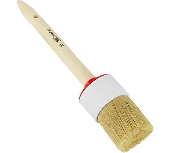 Изображение товара Круглая кисть MTX №16, натуральная щетина, деревянная ручка// 82086