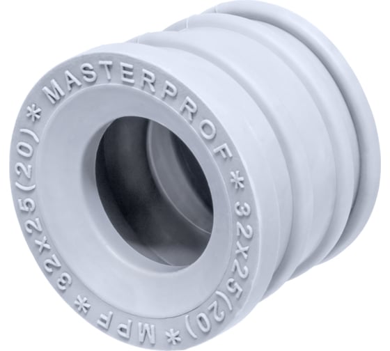 Изображение товара Сантехническая манжета для канализации MPF 32x25, серая, уплотнительная, переходная ИС.131766