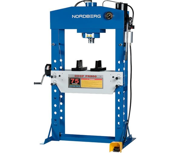 Изображение товара Гидравлический пресс NORDBERG 75 т, пневмоуправление N3675A