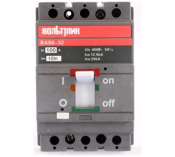 Изображение товара Автоматический выключатель ВТМ ВА 88-32 3Р, 12.5А 25кА ВТМ00027868