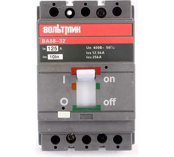 Изображение товара Автоматический выключатель ВТМ (S) ВА 88-32 3Р, 125А, 25кА ВТМ00027869