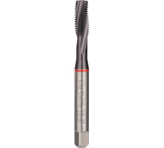 Изображение товара Машинный метчик VOELKEL с винтовой канавкой М8 шаг 1,25 мм HSSE-PM TiALN DIN371 V36178