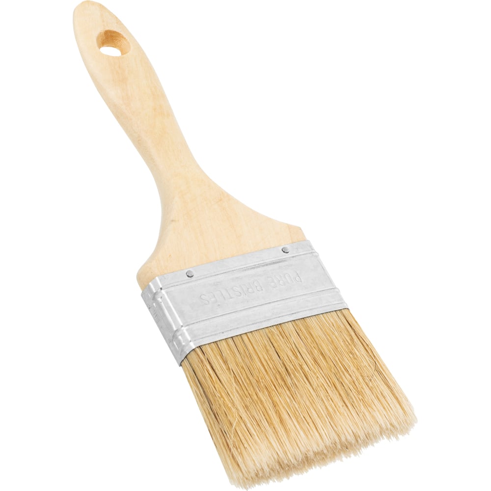 Изображение товара Плоская кисть MTX 83056 Натуральная щетина 3 дюйма Изображение товара Плоская кисть MTX 83056 Натуральная щетина 3 дюйма