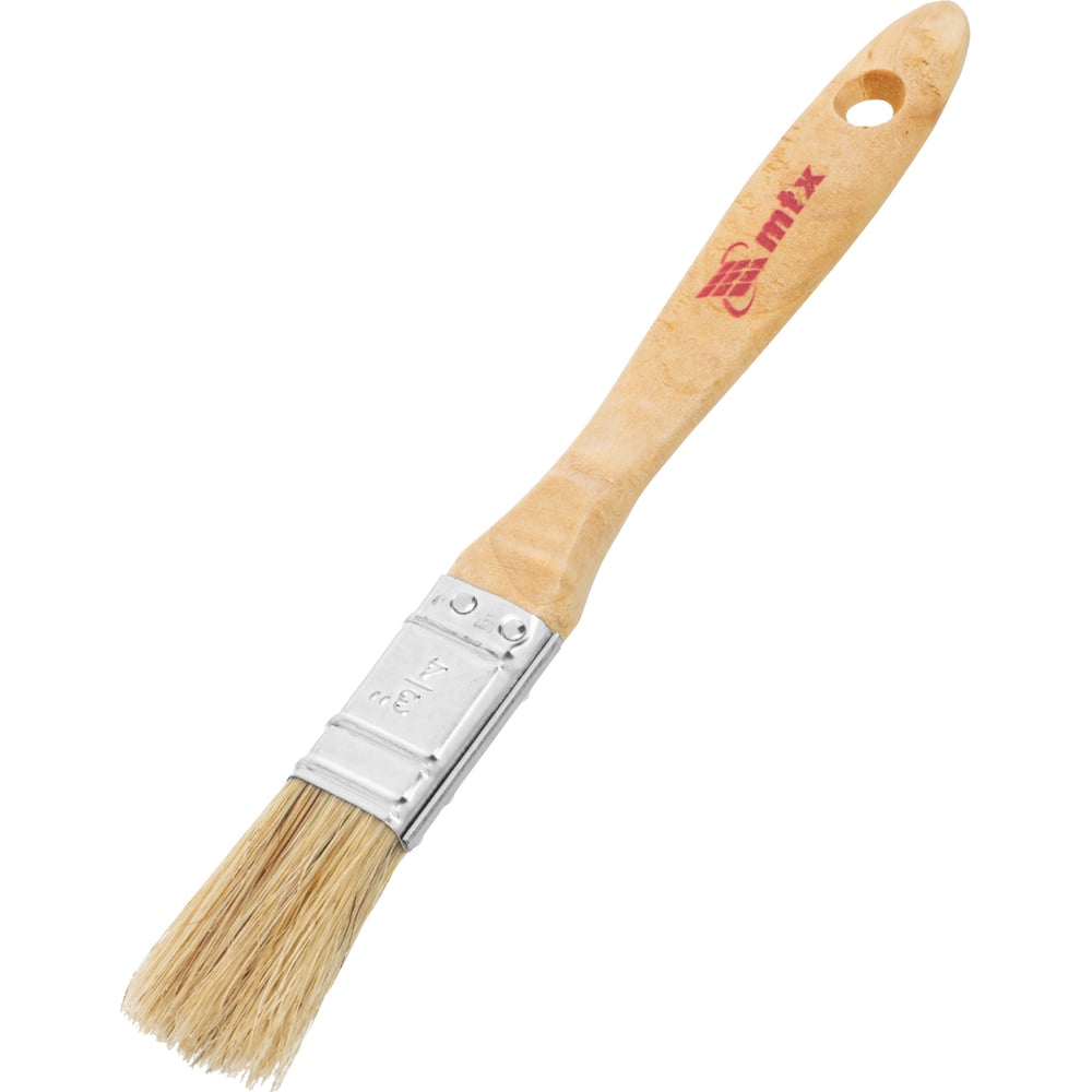 Изображение товара Плоская кисть Евро 3/4 MTX натуральная щетина деревянная ручка Изображение товара Плоская кисть Евро 3/4 MTX натуральная щетина деревянная ручка