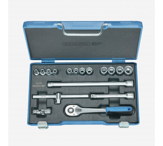 Изображение товара Набор торцевых головок GEDORE 3/8" 6-19 мм 6235710