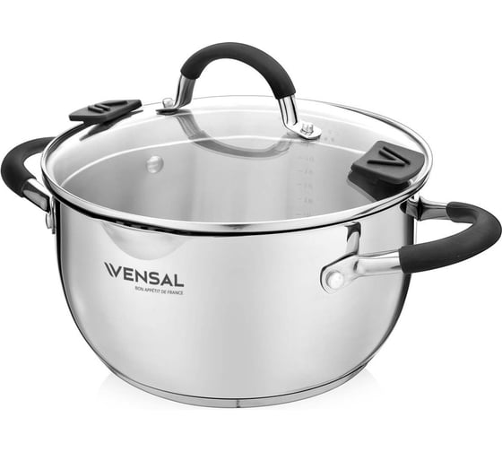 Изображение товара Кастрюля VENSAL Magique с крышкой из нержавеющей стали 2.5 л 20 см VS1523