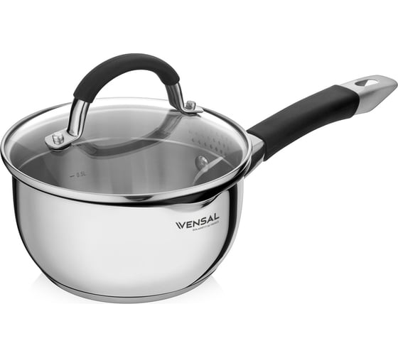 Изображение товара Ковш VENSAL Magique с крышкой из нержавеющей стали 1.3 л 16 см VS1521