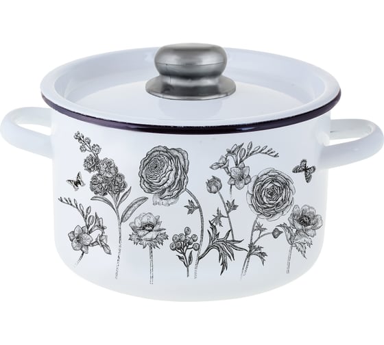 Изображение товара Эмалированная цилиндрическая кастрюля appetite Je t’aime 2.9 л 1с16с/1 Je