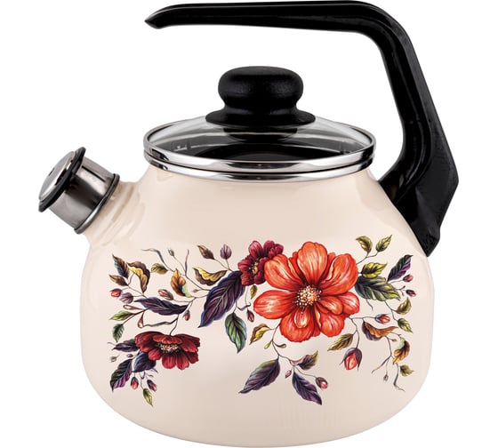 Изображение товара Эмалированный чайник appetite со свистком Anemone 3 л 4с209я Anemone